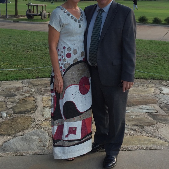 One of Kind Designer Sample Maxi Dress - Picture 2 of 8